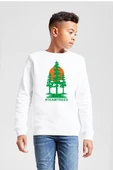 Mr Beast Team Trees Beyaz Çocuk 2ip Sweatshirt thumbnail 1