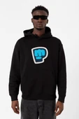 PiewDiePie Active Siyah Erkek 3ip Kapşonlu Sweatshirt thumbnail 1