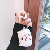 E2M AIRPODS 1-2 KILIF BARE BEAR BEYAZ thumbnail 2
