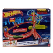 Hot Wheels® Neon Yarışlar Çoklu Yarış Heyecanı Pist Seti HPC07 thumbnail 1
