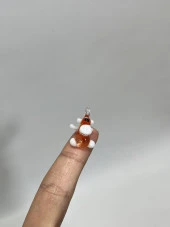 El Yapımı Mini Murano Cam Maymun Biblo A172-07 thumbnail 4