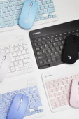 TORİMA Pembe TMK-04 Kablosuz Klavye Ve Mouse Seti thumbnail 3