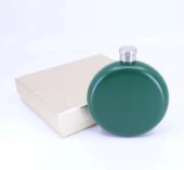 Paslanmaz Çelik Cep Matarası - Yeşil (5oz 148 ml) thumbnail 4