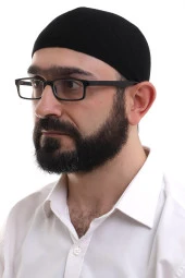 Siyah Kışlık Çapraz Desenli Dokuma Takke thumbnail 1