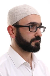 Krem Kışlık Çapraz Desenli Dokuma Takke thumbnail 2