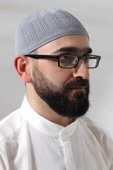 Gri Safir Dantel Detaylı Örme Namaz Takkesi thumbnail 2