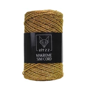 Makrome Sim Cord 2 MM Koyu Gold thumbnail 1