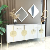 Elegant 171 Beyaz-Gold Konsol thumbnail 1