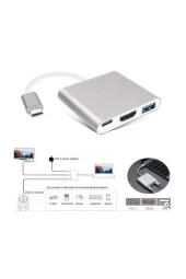 Hd4686/50 Hdmı Type-c Usb 3.0 4k Dıgıtal Av Multıport Adapter thumbnail 3