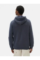 Basic Kapşonlu Sweatshirt Uzun Kollu Ribanalı thumbnail 4