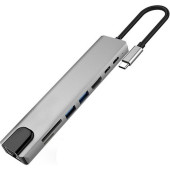 8 Port bir arada multifunction adaptör  dönüştürücü çok işlevli adaptör thumbnail 1