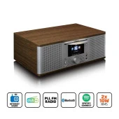 Lenco DIR-270 İnternet Radyo DAB FM Radyo CD Bluetooth Ahşap thumbnail 1