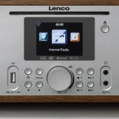 Lenco DIR-270 İnternet Radyo DAB FM Radyo CD Bluetooth Ahşap thumbnail 2