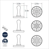 Nordicware 1273 Kar Taneleri Kurabiye Baskı Pulları thumbnail 5