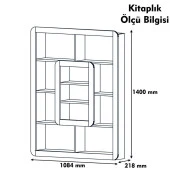 Variant Mobilya Orkide Kitaplık - Beyaz / Sarı thumbnail 2