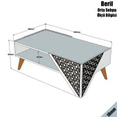 Variant Mobilya Beril Orta Sehpa - Beyaz thumbnail 1