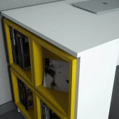 Variant Mobilya Box Çalışma Masası - Beyaz / Sarı (Kutu) thumbnail 2