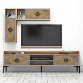 Variant Mobilya Samba Tv Ünitesi - Ceviz / Mavi thumbnail 1