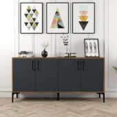 Variant Mobilya Kiev 160Cm Konsol - Ceviz / Antrasit thumbnail 1