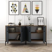 Variant Mobilya Kiev 160Cm Konsol - Ceviz / Antrasit thumbnail 3