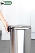 Primanova Cigo Paslanmaz Çelik Çöp Kovası Pedallı 20 Litre-İNX thumbnail 4