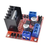 L298N Çift Motor Sürücü Kartı-Voltaj Regülatörlü thumbnail 2