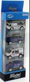 4'Lü Die Cast Polis Seti thumbnail 8