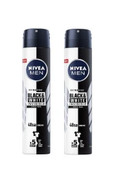 Nivea Erkek Deodorant Black&White Original 150 ml 2 Adet thumbnail 1