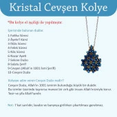 Mavi Cevşen Kolye (Kristal, Damla) thumbnail 3