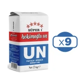 Hekimoğlu Un 2 kg x 9 Adet (18 kg) thumbnail 2
