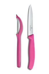 VICTORINOX Pembe Soyacak Ve Bıçak Seti thumbnail 1