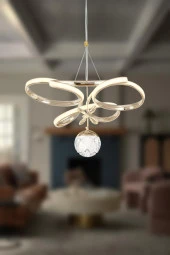 Eray Aydınlatma 2578-40 SR Led Gold Avize thumbnail 1