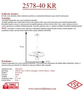 Eray Aydınlatma 2578-40 Krom Led Avize thumbnail 3