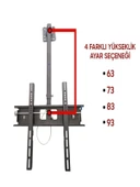 55"- 75" Ekran Led/lcd Tv Tavan Askı Aparatı thumbnail 2