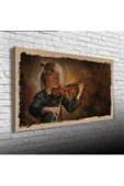 Kemancı Kız Canvas Tablo (60x120) thumbnail 1