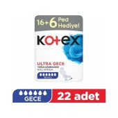 Kotex Ultra Gece Dev Eko Ped 22x2 44 Adet thumbnail 1
