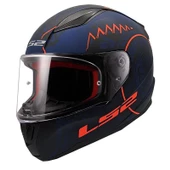 LS2 RAPID TAKAROA MAT MAVİ-KIRMIZI KASK thumbnail 1