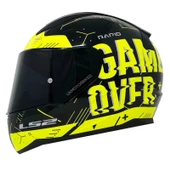 LS2 RAPID PLAYER SARI KASK (SİYAH+ŞEFFAF CAM) thumbnail 1