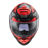 LS2 STORM 2 FASTER MAT KIRMIZI-TITANIUM KASK thumbnail 2