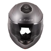 LS2 STROBE 2 ÇENE AÇILIR MAT TITANIUM KASK thumbnail 2