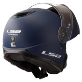 LS2 STROBE 2 MAT NAVY MAVİ ÇENE AÇILIR KASK thumbnail 3