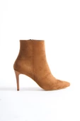 Taba Süet Bootie İnce Topuklu Bot - Nairobi thumbnail 4