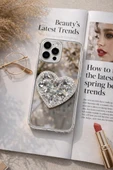 Aynalı Taşlı Popsocketli Kılıf iPhone 13 Pro thumbnail 1