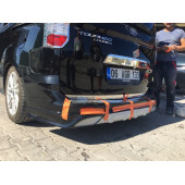ford courier arka tampon eki - boyasız ham thumbnail 2