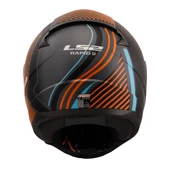 LS2 RAPID 2 EXTRA MAT GRİ-NEON TURUNCU KASK thumbnail 4