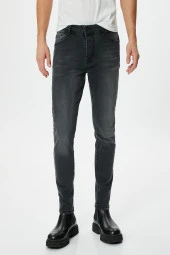 Erkek Siyah Jeans thumbnail 3