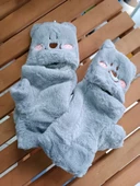 Peluş Tüylü Yetişkin Çocuk Uyumlu Eldiven thumbnail 5