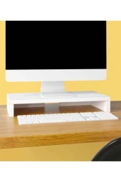 ÜNÜVAR KONSEPT Monitör Yükseltici 50x25x11  cm - Beyaz thumbnail 1