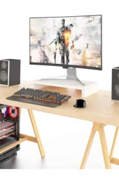 ÜNÜVAR KONSEPT Monitör Yükseltici 50x25x11  cm - Beyaz thumbnail 3
