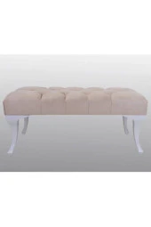 ÜNÜVAR KONSEPT Bej Puf Bench thumbnail 3